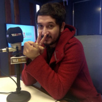 Marco Layera y la obra Paisajes para no colorear en el GAM