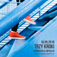 16.09.2018 - 24 Niedziela w ciągu roku - Trzy kroki