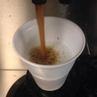 Ik proefde alle koffie uit de automaat