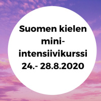 Tervetuloa mini-intensiivikurssille elokuussa!