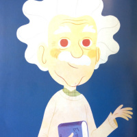 Albert Einstein visto por Miguel Ángel 