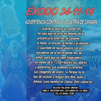 Exodo 34:11-16/Advertencia en contra de la idolatria/Edgar Calderon-Palabra Ungida