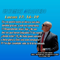Un hombre agradecido /Edgar Calderon/Palabra Ungida