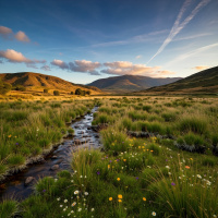 Sleep Soundscape: Gentle Stream, Birds  Soft Meditation Music