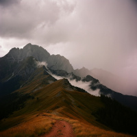Thunder Mountain Sleep Soundscape: Rainfall, Distant Thunder  Ambient Night Music