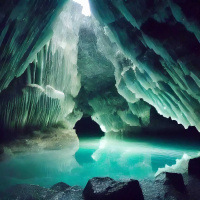 Journey to the Crystal Cavern: A Peaceful Sleep Visualization