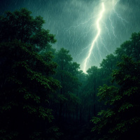 Thunderstorm in the Forest: Rain on Leaves  Rolling Thunder with Binaural Beats for Sleep