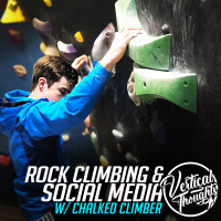 Rock Climbing  Social Media w/ Chalked Climber