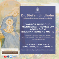 Dr. Stefan Lindholm Varför blev gud människa?