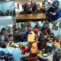 La batalla de las gallinas , la radio compartida.