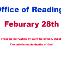 Feb 28th -- From an instruction by Saint Columban, abbot⁣⁣ ⁣⁣ The unfathomable depths of God⁣⁣