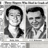 Hoy recordamos a Buddy Holly, Richie Valens y a Big Bopper