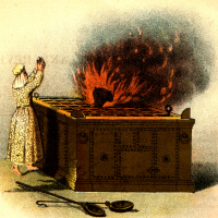 08 ദൈവഹിത പ്രകാരം തങ്ങളെത്തന്നെ യാഗപീഠത്തിൽ ഏല്പിച്ച് അവസാനം വരെ യാഗപീഠത്തിലെ അഗ്നിയിൽ നിന്ന് പുറത്ത് വരാതെ സമർപ്പണത്തിൽ നിന്നവരെ .......... യാഗപീഠത്തിൽനിന്നു വെണ്ണീർനീക്കി അതിന്മേൽ ഒരു ധൂമ്രശീല വിരി