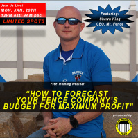 How To Forecast Your Fencing Budget For Maximum Profit - Featuring Shawn King