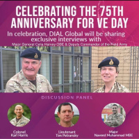 VE Day 75th Anniversary Special with a personal message from Major General General Celia Harvey OBE  3 exceptional panelists from the British Army