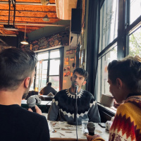 Pedro Rosemblat en el radiocafé de #MalditaSuerte