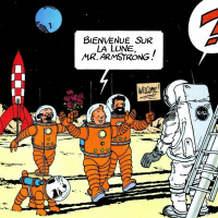 Las Aventuras de Tintín - Objetivo La Luna - Aterrizaje en la Luna - Tintín el primer ser humano en pisar la Luna
