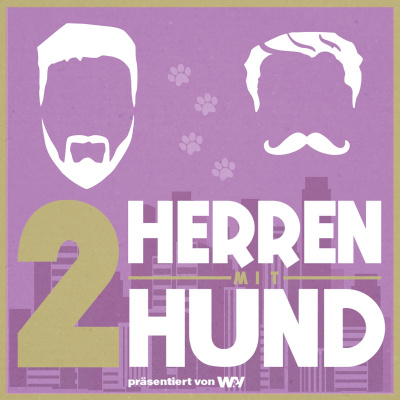 Zwei Herren Mit Hund