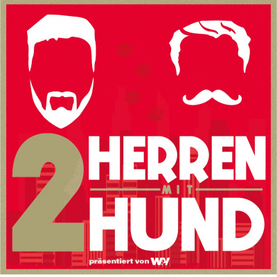Zwei Herren Mit Hund