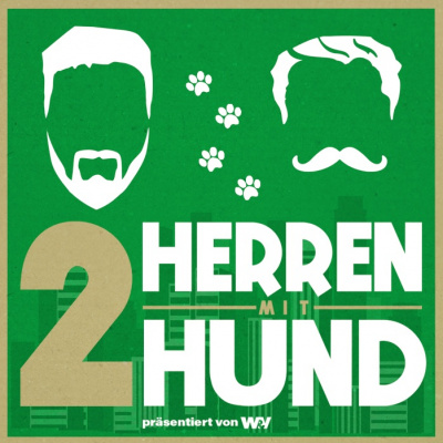 Zwei Herren Mit Hund
