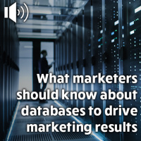 What marketers should know about databases to drive marketing results