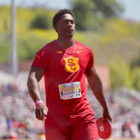 28. Racquil Broderick Rock- USC Discus Record Holder, NCAA Runner-Up