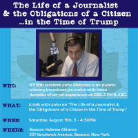 4. John Metaxas on The Life of a Journalist ... in the Time of Trump - Beacon NY Aug 11 2018