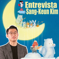 Charlamos con Sang-Keun Kim en la Embajada de Corea