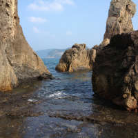At Hashigui-iwa Rocks ( Field Recording )