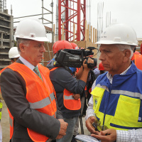 Ministro de Salud visitó obras de Cesfam de Algarrobo y nuevo Hospital de San Antonio