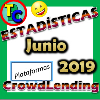ESTADÍSTICAS CROWDLENDING - Oleada Mayo/Junio 2019 - Volumen de negocio, inversores registrados, rentabilidad...