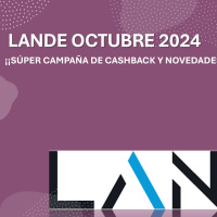  LANDE Novedades + SUPERCASHBACK 3% 