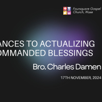 Hindrances to Actualizing Gods Commanded Blessings || Bro. Charles Damen || 17th November 2024