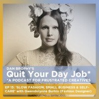 Ep 15 Slow Fashion, Small Business  Self Care with Gwendolynne Burkin (fashion designer, bridal)