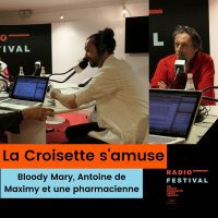 Le bloody mary, Antoine de Maximy et une pharmacienne cannoise - 17 mai 2019