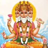 La trinità induista: Brahma, lessere immenso. 