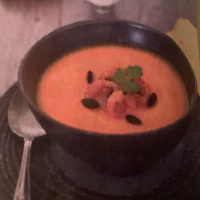 Velouté de panais, poire et patates douces