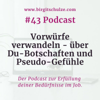 #43 Vorwürfe verwandeln - über Du-Botschaften und Pseudo-Gefühle