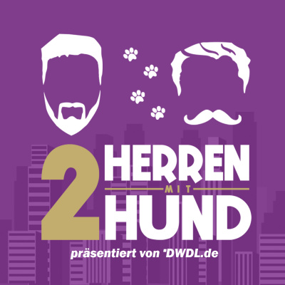 Zwei Herren mit Hund