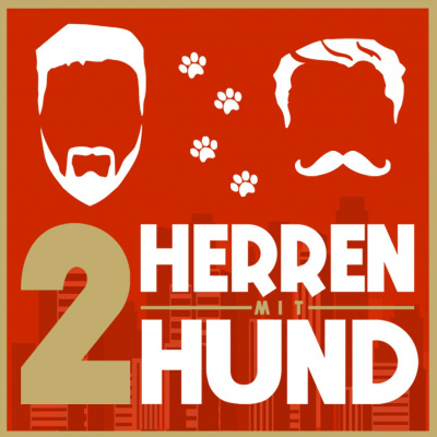 Zwei Herren mit Hund