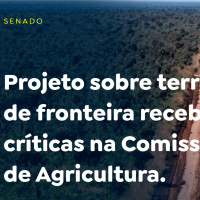 Projeto sobre terras de fronteira recebe críticas na Comissão de Agricultura