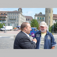 Peach Weber zu den Fans in Sursee und seinen Ferienplänen
