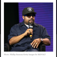 Pebbles stands with Ice Cube