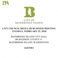 294 | CITY COUNCIL REGULAR BUSINESS MEETING TUESDAY, FEBRUARY 25, 2020