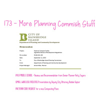 173 - Planning Commission Special Meeting Thursday, September 12, 2019 (Full Audio)