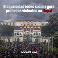T15E14: Bloqueio das redes sociais gera protestos violentos no Nepal