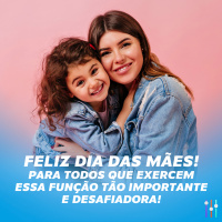 Feliz dia das mães! Para todos que exercem essa função tão importante e desafiadora!
