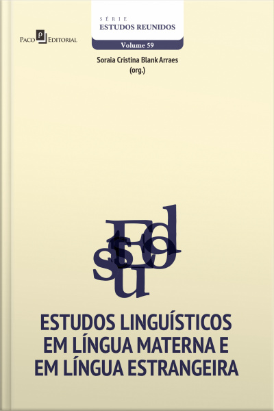 Estudos Linguísticos Em Língua Materna E Em Língua Estrangeira