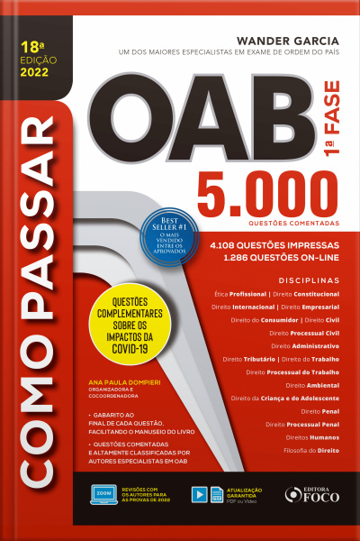 Como Passar Na Oab: 5.000 Questões Comentadas