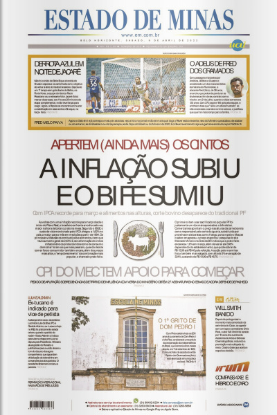 Estado de Minas - Edição de 09 de abril de 2022